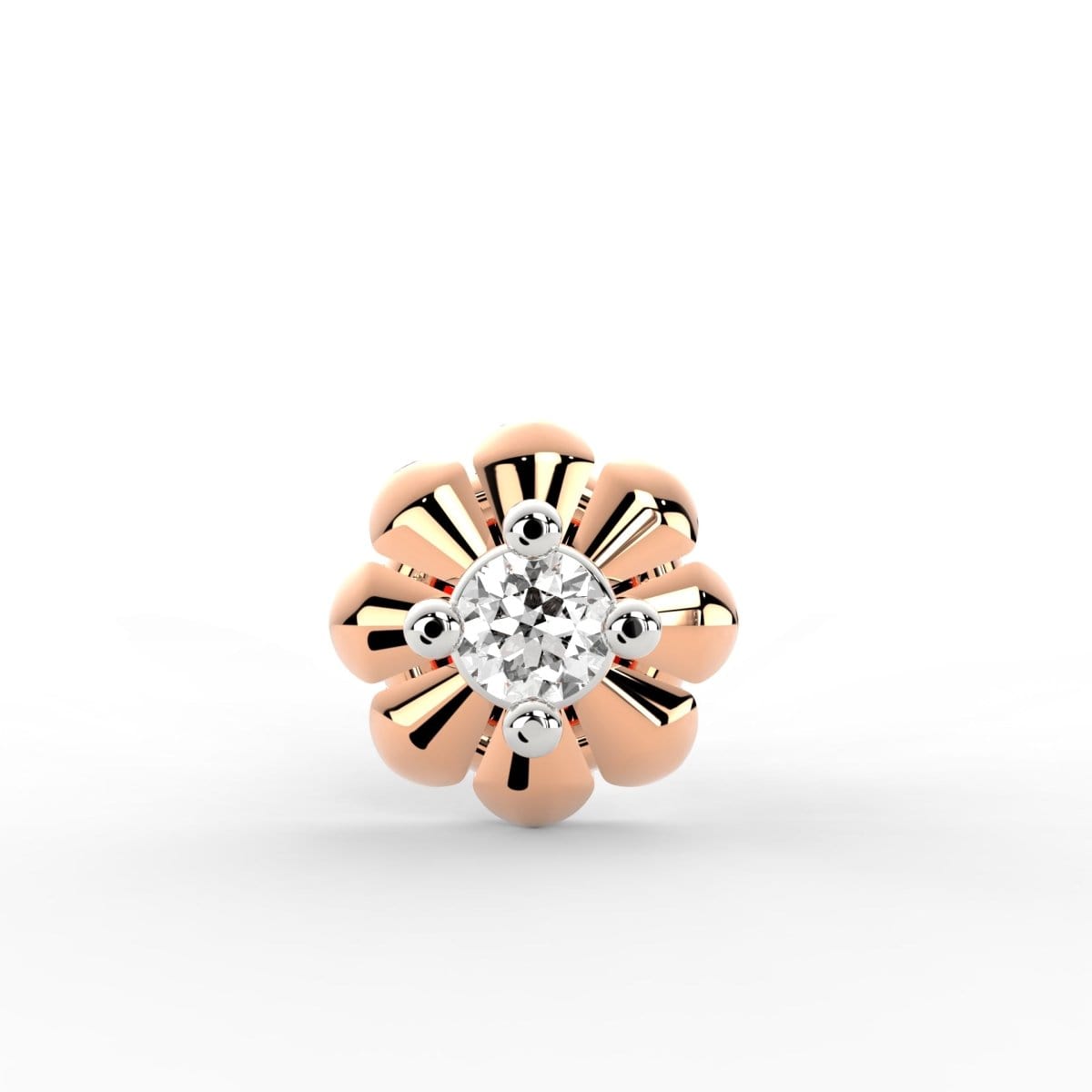 Lab Grown Diamond Nose Pin – Petite Glamour Stud in BIS Hallmarked Gold