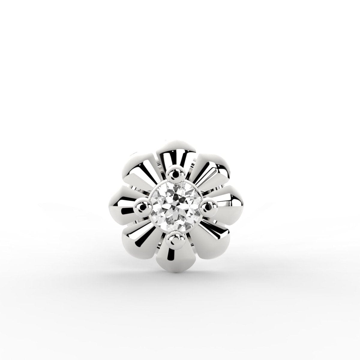 Lab Grown Diamond Nose Pin – Petite Glamour Stud in BIS Hallmarked Gold