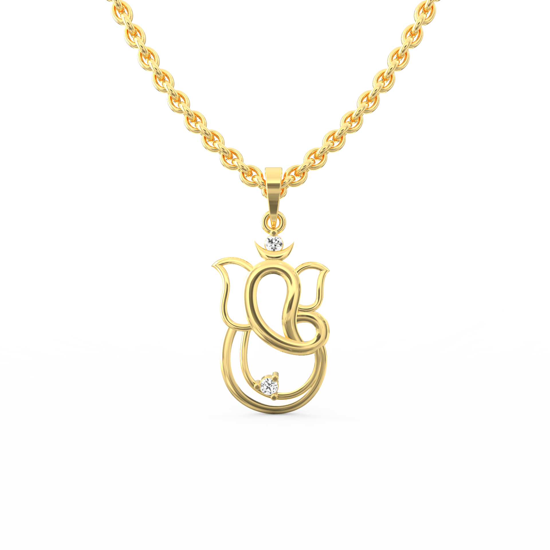 Lord Ganesha – Lab Grown Diamond Pendant Ayanika