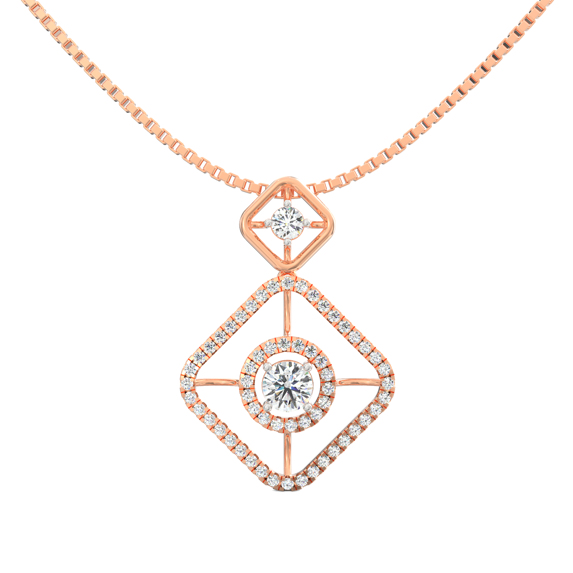 Evadne Lab-Grown Diamond Geometric Pendant
