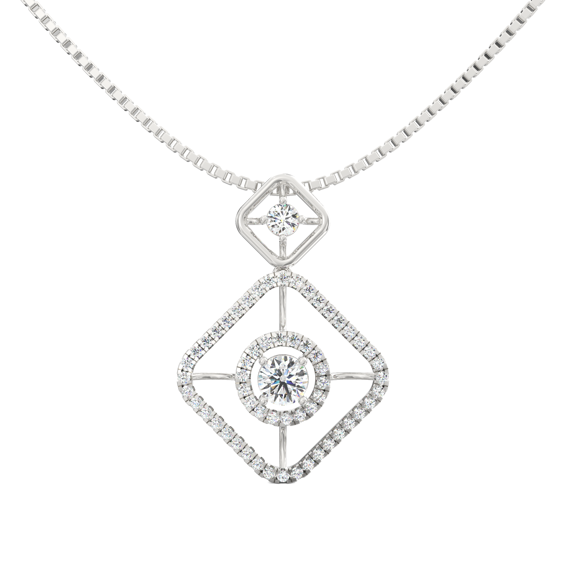 Evadne Lab-Grown Diamond Geometric Pendant