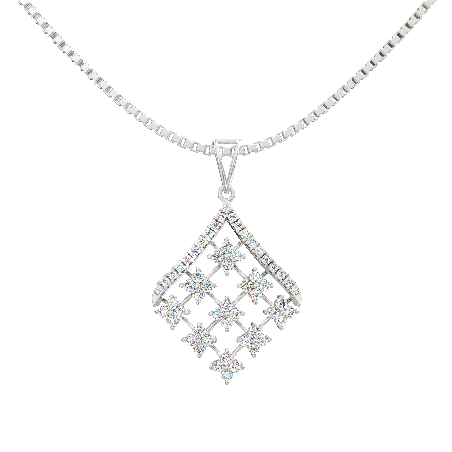 Lyanna Lab-Grown Diamond Net Pendant