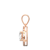 Celeste Lab-Grown Diamond Halo Pendant