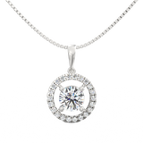 Celeste Lab-Grown Diamond Halo Pendant