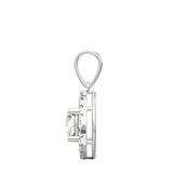 Celeste Lab-Grown Diamond Halo Pendant