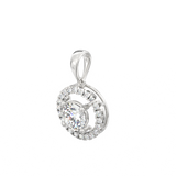 Celeste Lab-Grown Diamond Halo Pendant