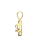 Celeste Lab-Grown Diamond Halo Pendant