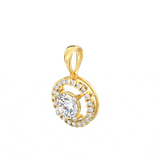 Celeste Lab-Grown Diamond Halo Pendant
