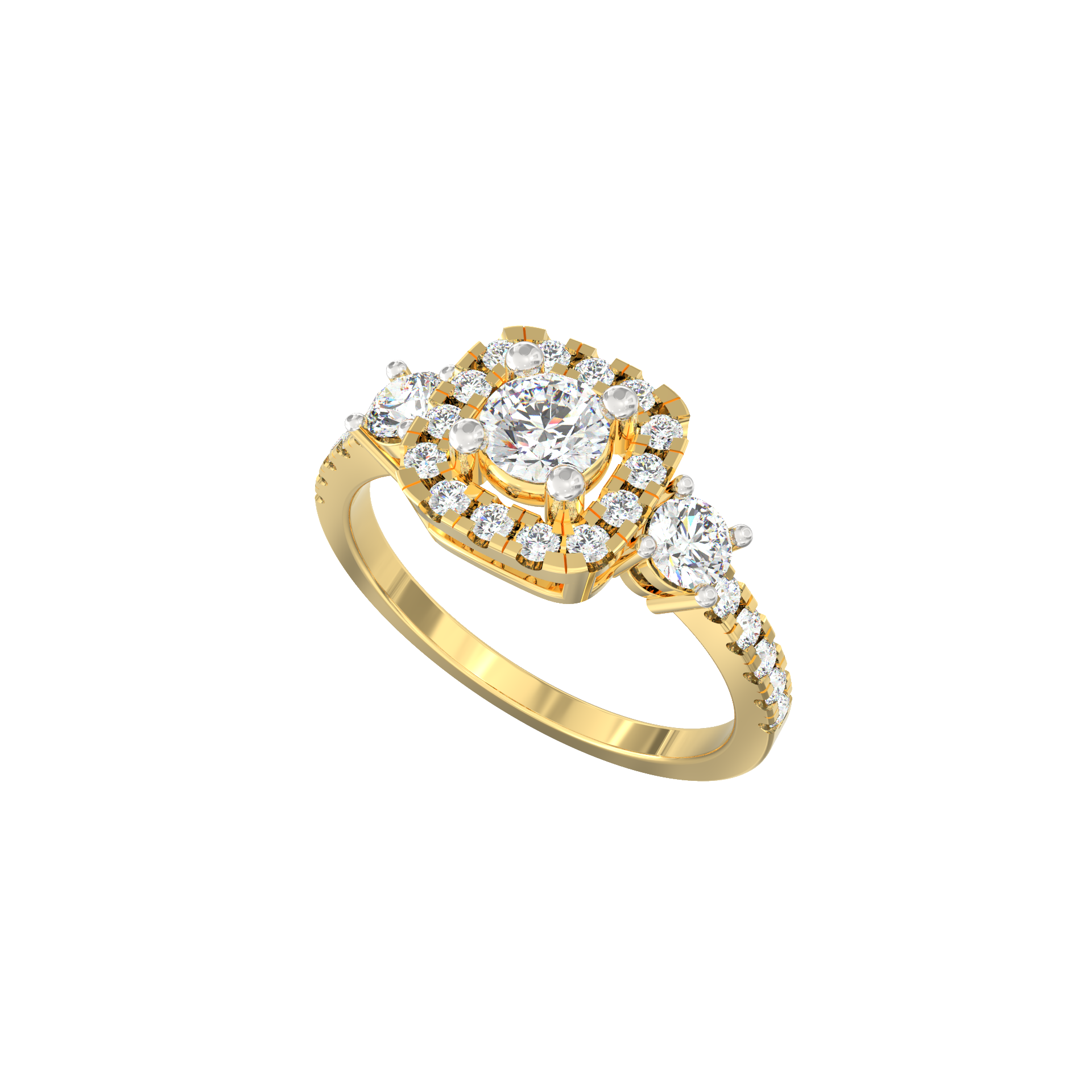 Isolde Lab-Grown Diamond Three-Stone Ring