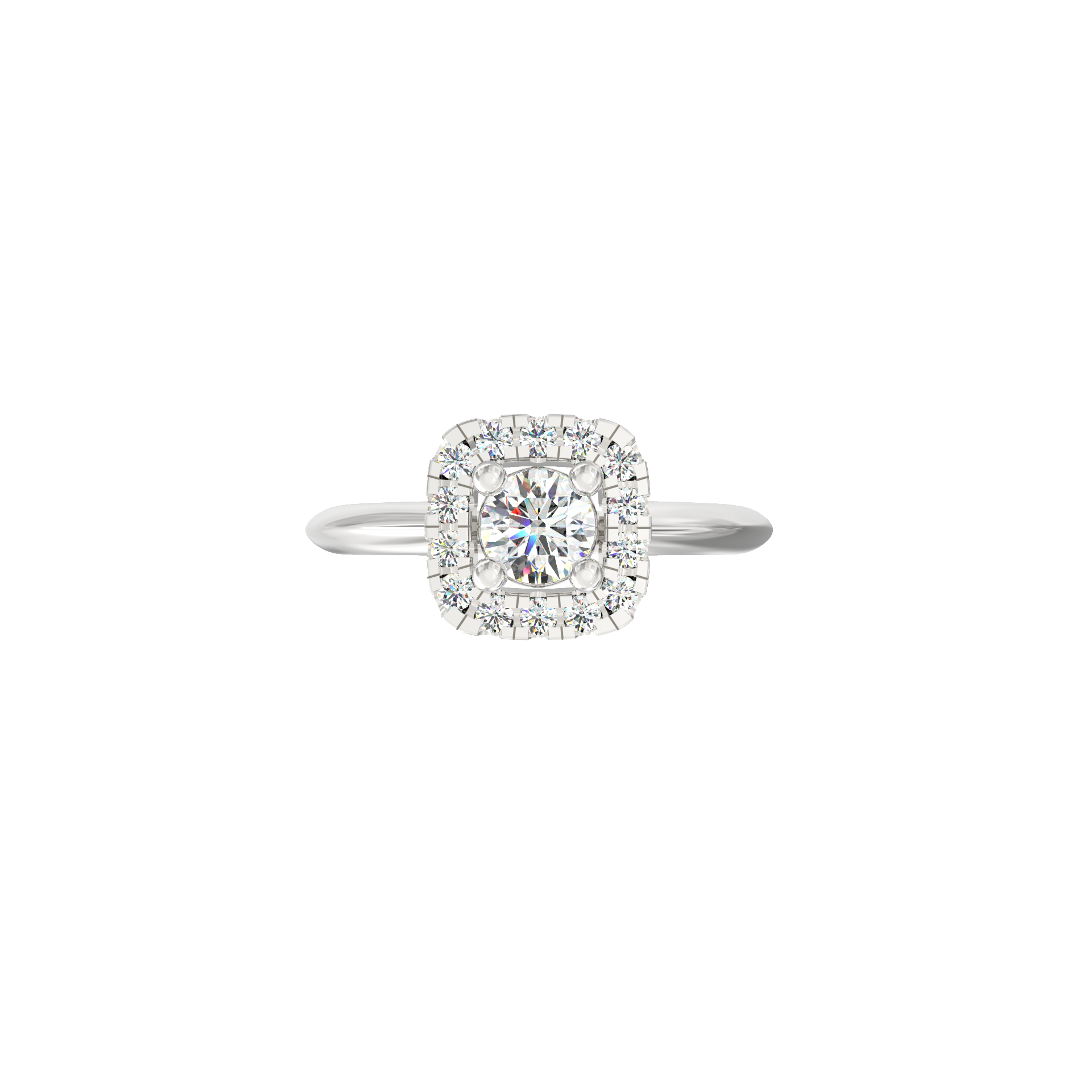 Aurora Lab-Grown Diamond Halo Ring
