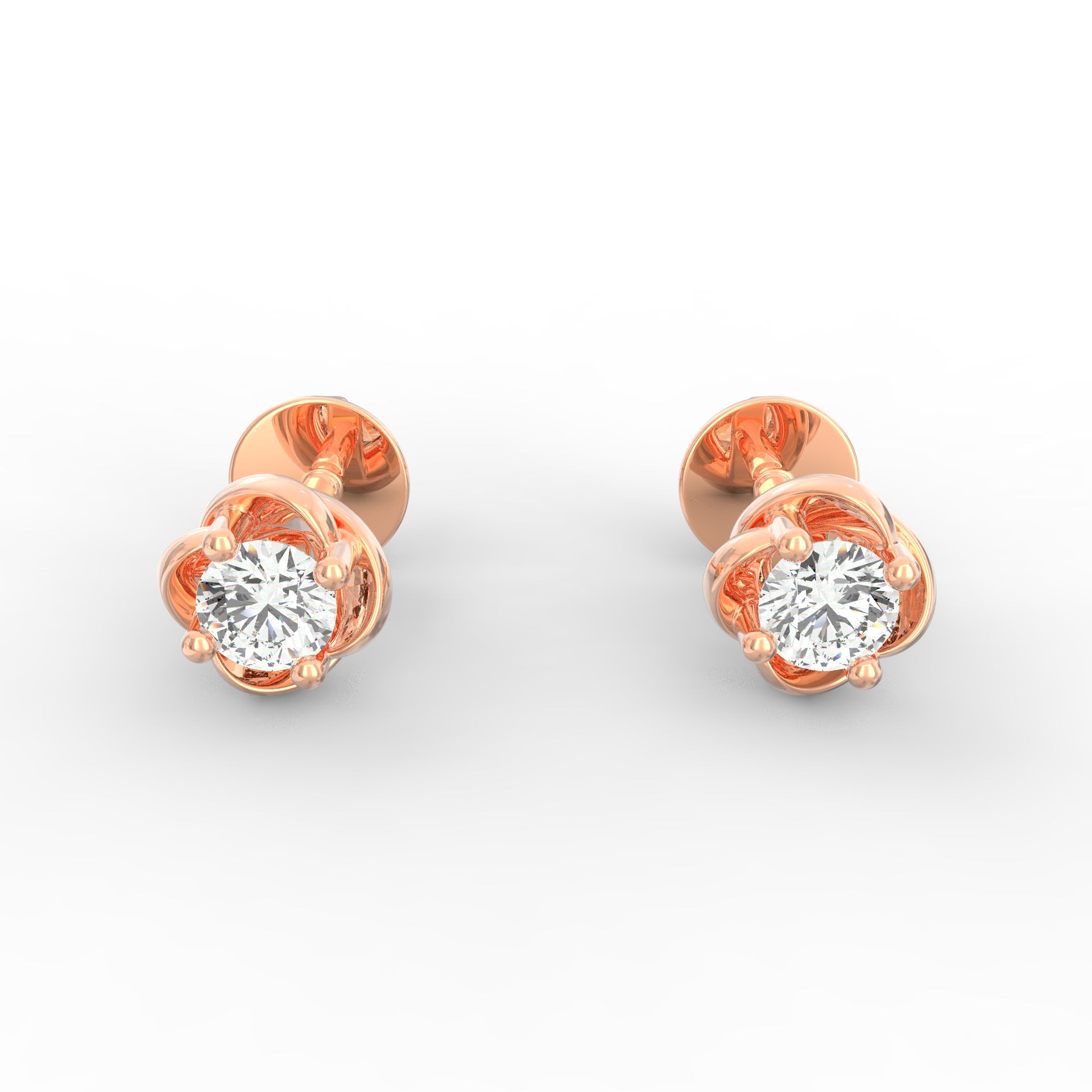 Buy 050 Cts Diamond Solitaire Earrings Er340 Diamond Earrings  Surat  Diamond Jewelry