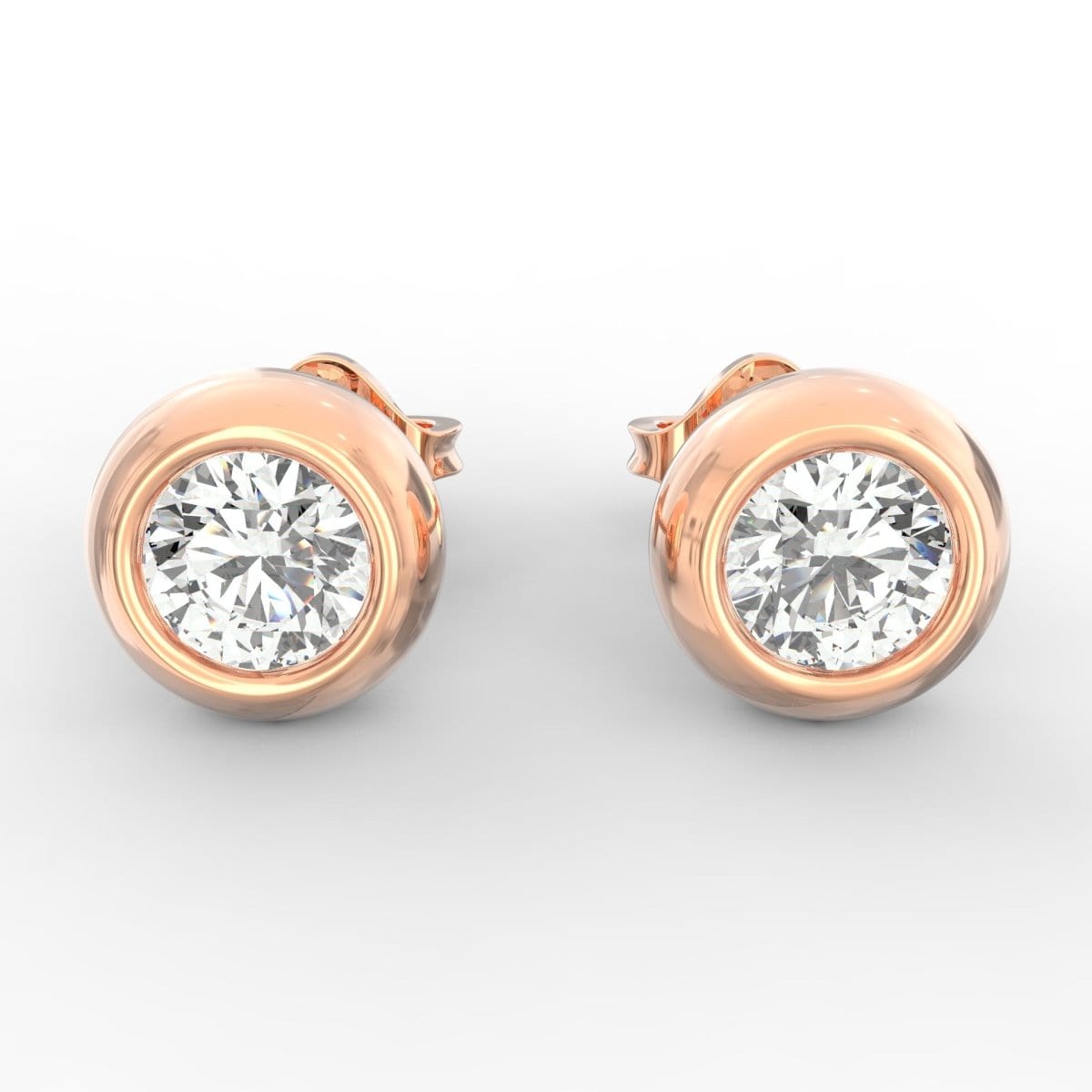 Lab Grown Diamond Solitaire Stud Earrings – A Timeless Memory Gift