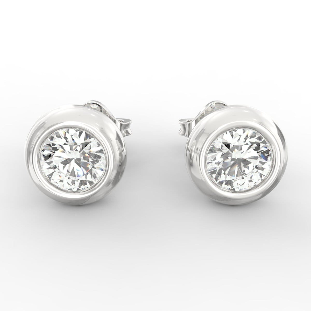 Lab Grown Diamond Solitaire Stud Earrings – A Timeless Memory Gift