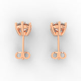 Classic Charm 2.00 Ct Lab Grown Diamond Solitaire Stud Earrings