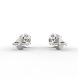 Classic Charm 2.00 Ct Lab Grown Diamond Solitaire Stud Earrings