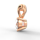 Eternal Radiance: Round Brilliant Cut Diamond Solitaire Pendant