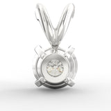 Eternal Radiance: Round Brilliant Cut Diamond Solitaire Pendant
