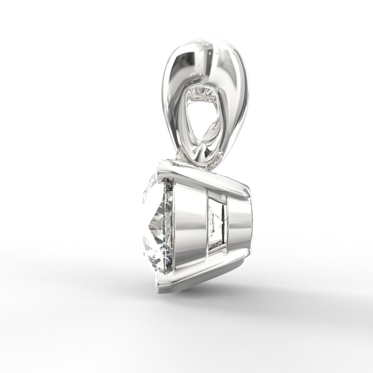 Eternal Radiance: Round Brilliant Cut Diamond Solitaire Pendant