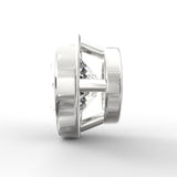 Timeless Grace: Round Brilliant Cut Bezel-Set Diamond Solitaire Pendant