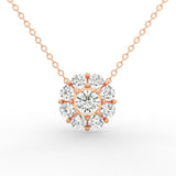 Ethereal Radiance: Round Diamond Solitaire Pendant