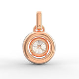 Elegant Brilliance: 1.25 ct Solitaire Pendant with Diamond Accent