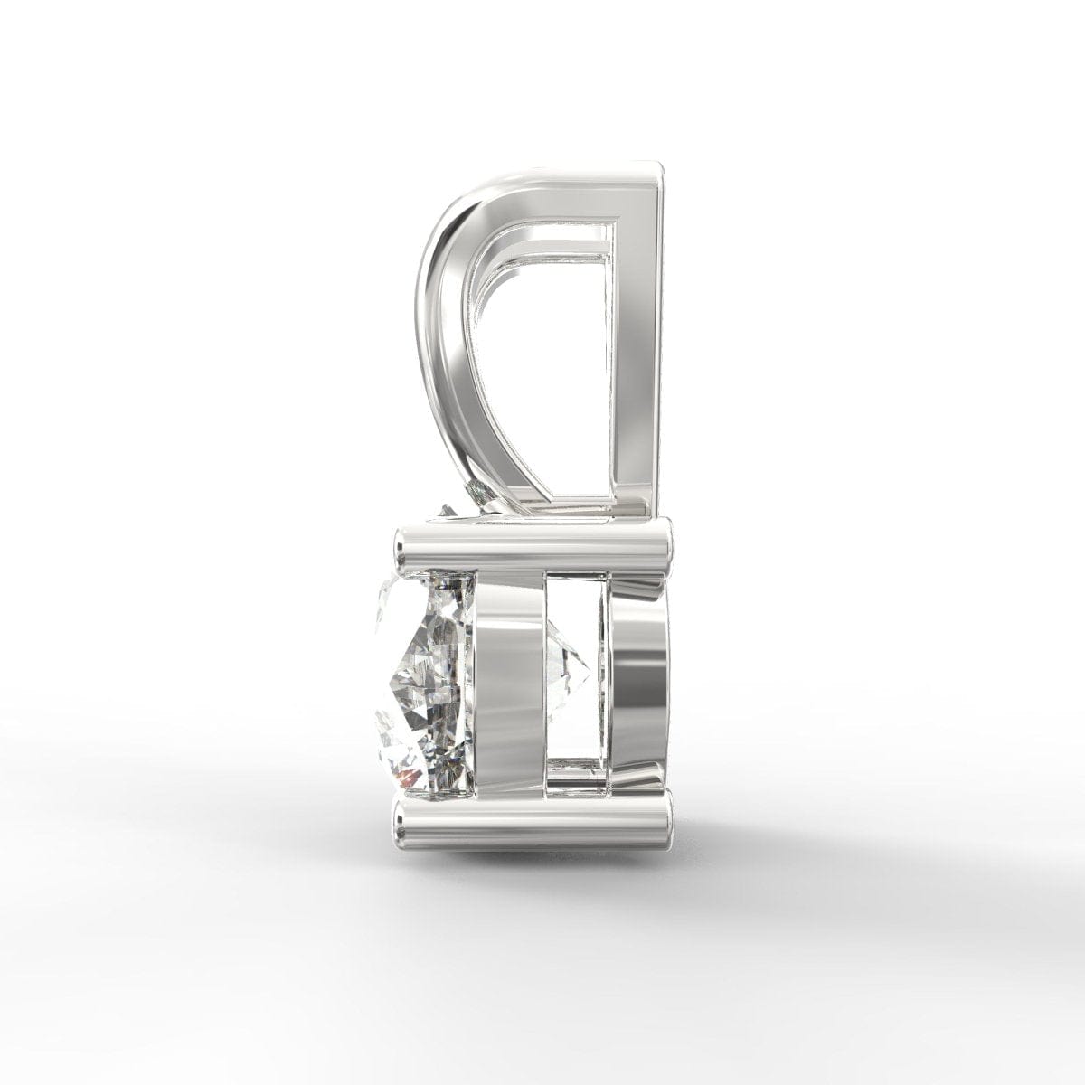 Classic Brilliance: Round Brilliant Cut Diamond Solitaire Pendant