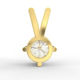 Timeless Charm: Round Brilliant Cut Diamond Solitaire Pendant