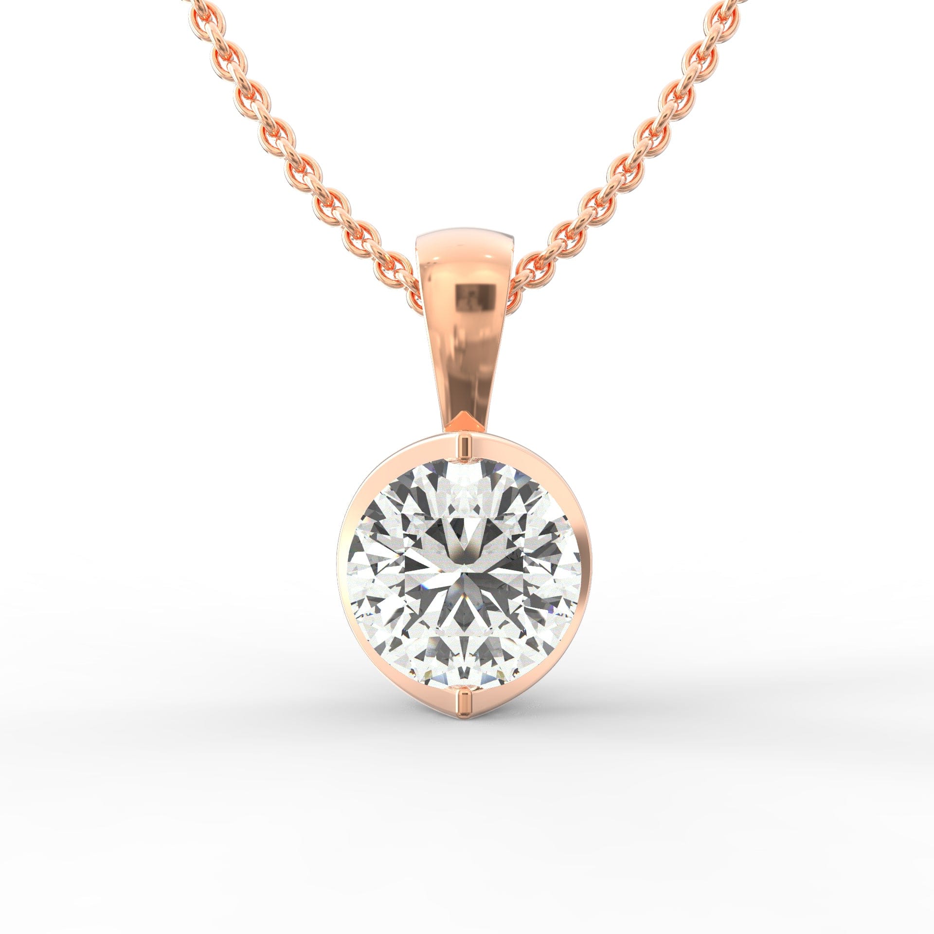 Solitaire Diamond Pendant – Elegant Daily Necklace | Shop Now