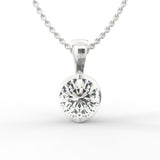 Ethereal Brilliance: Solitaire Diamond Pendant