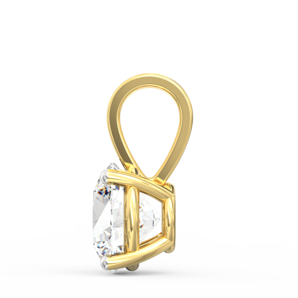 Glistening Elegance: Exquisite Solitaire Diamond Pendant
