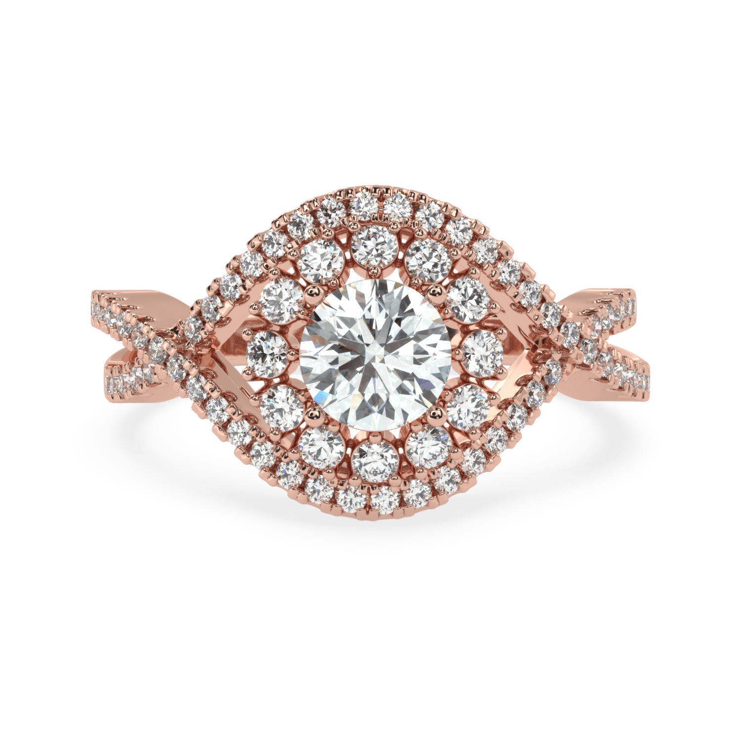 Radiant Crossroads: Solitaire Diamond Ring - Ayanika
