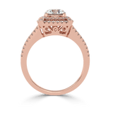 Radiant Crossroads: Solitaire Diamond Ring - Ayanika