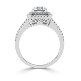 Radiant Crossroads: Solitaire Diamond Ring - Ayanika