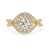 Radiant Crossroads: Solitaire Diamond Ring - Ayanika