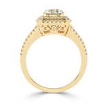 Radiant Crossroads: Solitaire Diamond Ring - Ayanika