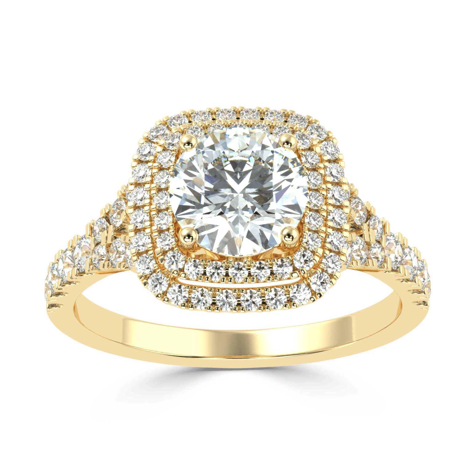 Brilliant Harmony: Solitaire Diamond Ring - Ayanika
