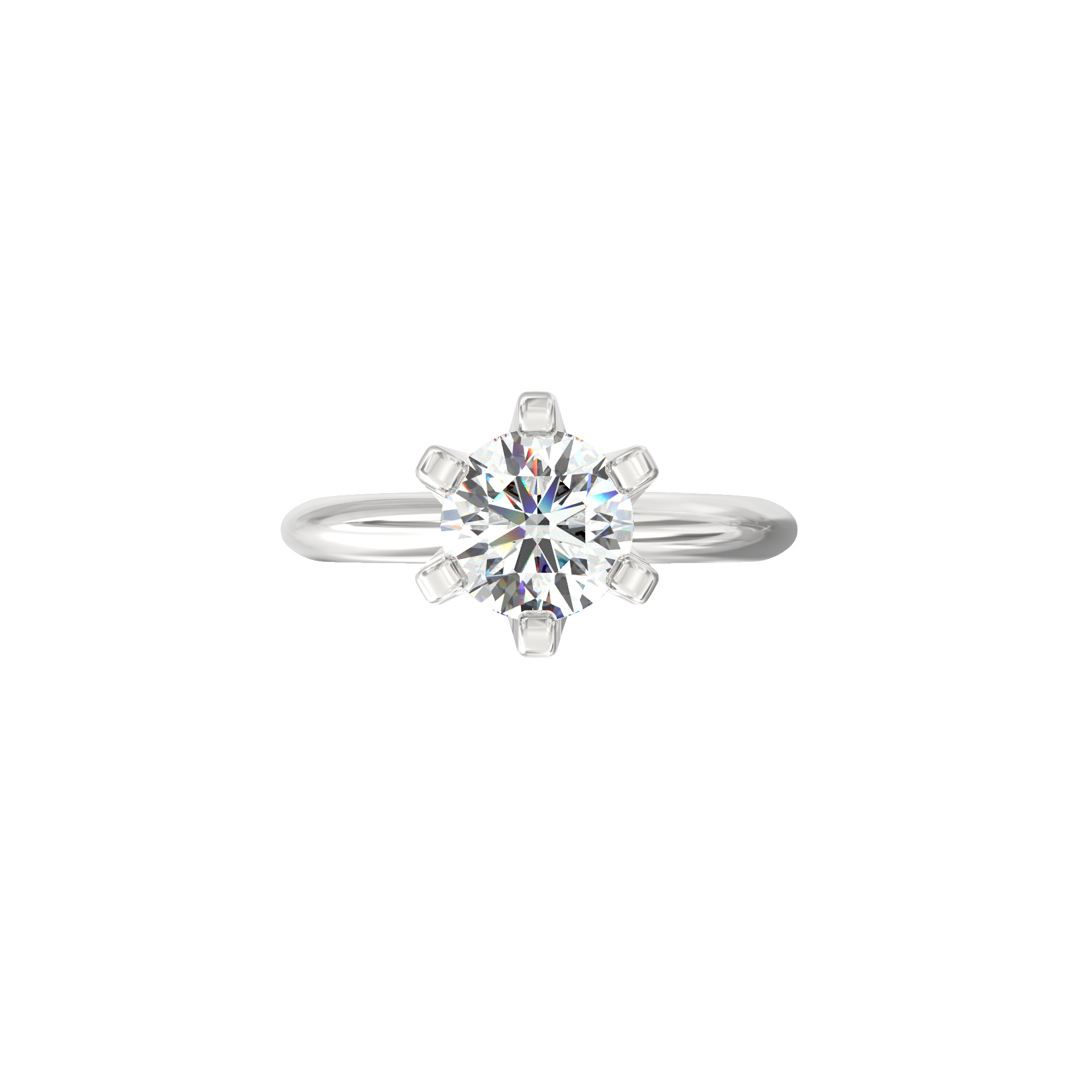 Aurora 0.75 Ct Round Solitaire Lab-Grown Diamond Ring