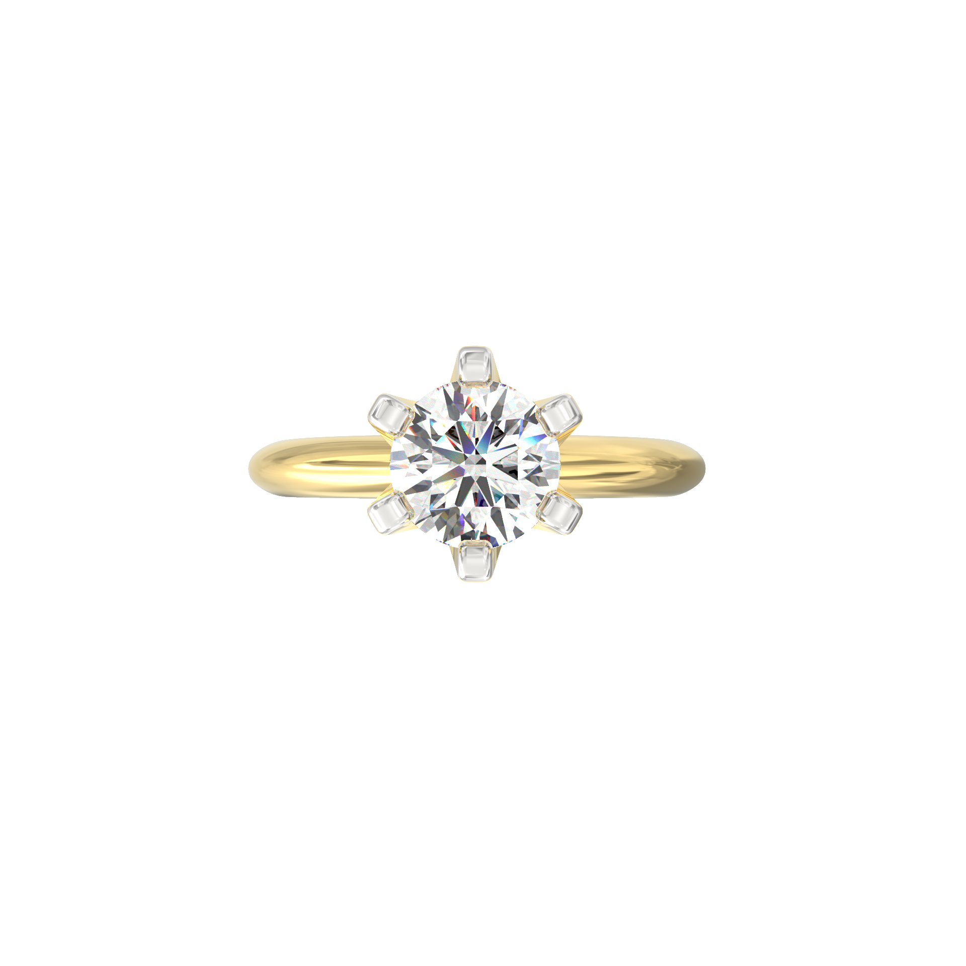 Aurora 0.75 Ct Round Solitaire Lab-Grown Diamond Ring