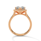 Amara 2.00 Ct Heart Halo Solitaire Ring