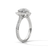 Amara 2.00 Ct Heart Halo Solitaire Ring