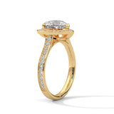 Amara 2.00 Ct Heart Halo Solitaire Ring