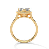Amara 2.00 Ct Heart Halo Solitaire Ring