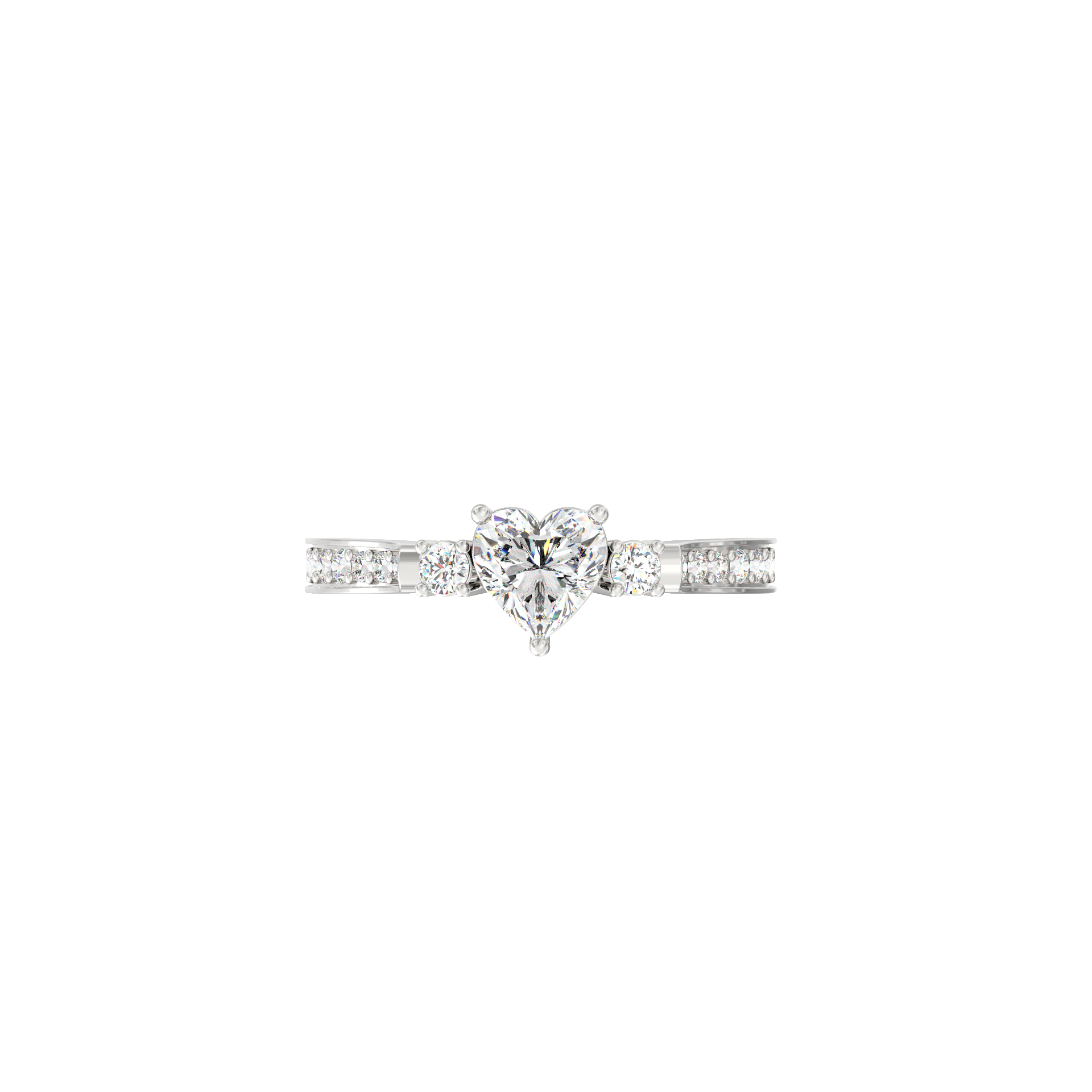 Aarika Heart Solitaire Lab-Grown Diamond Ring