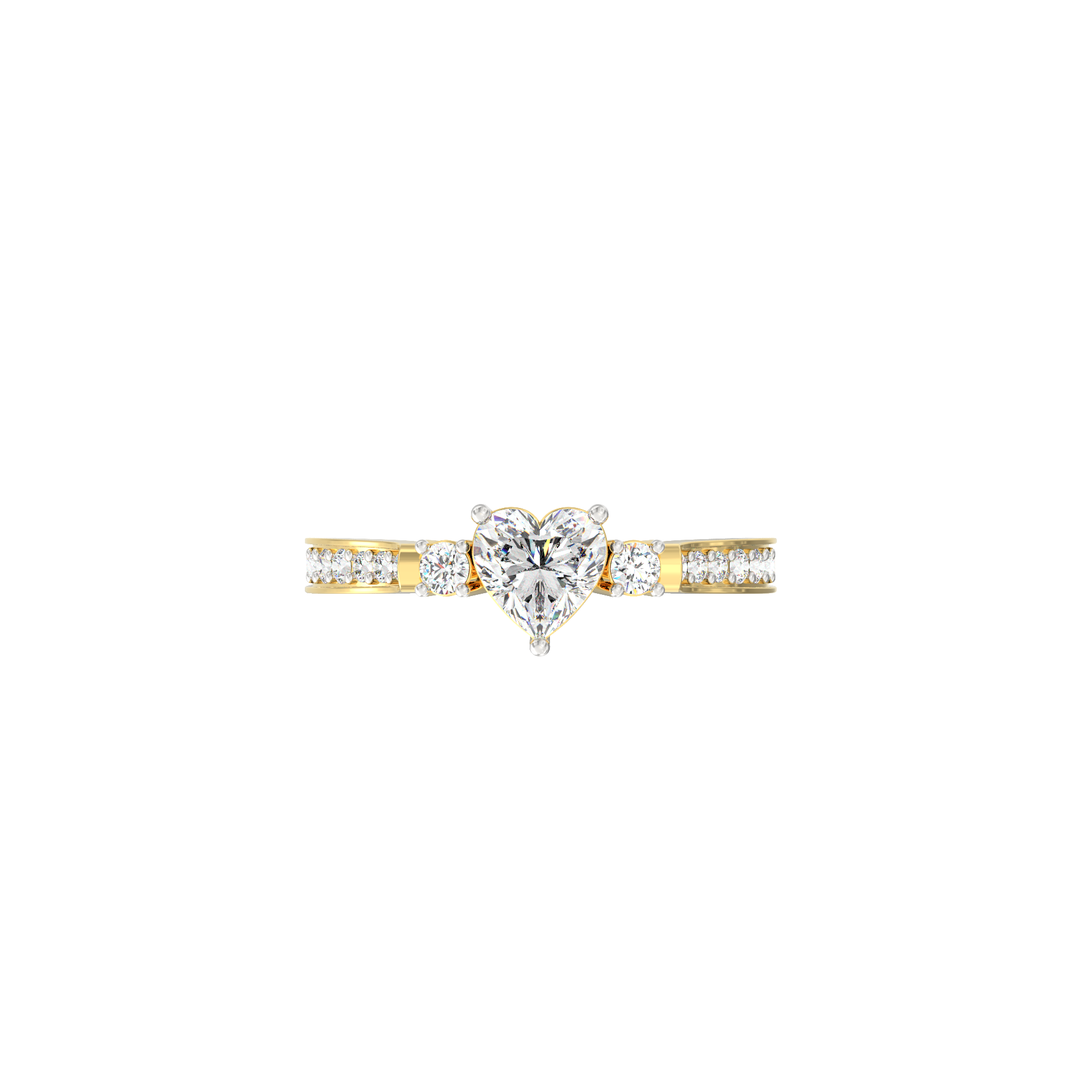 Aarika Heart Solitaire Lab-Grown Diamond Ring