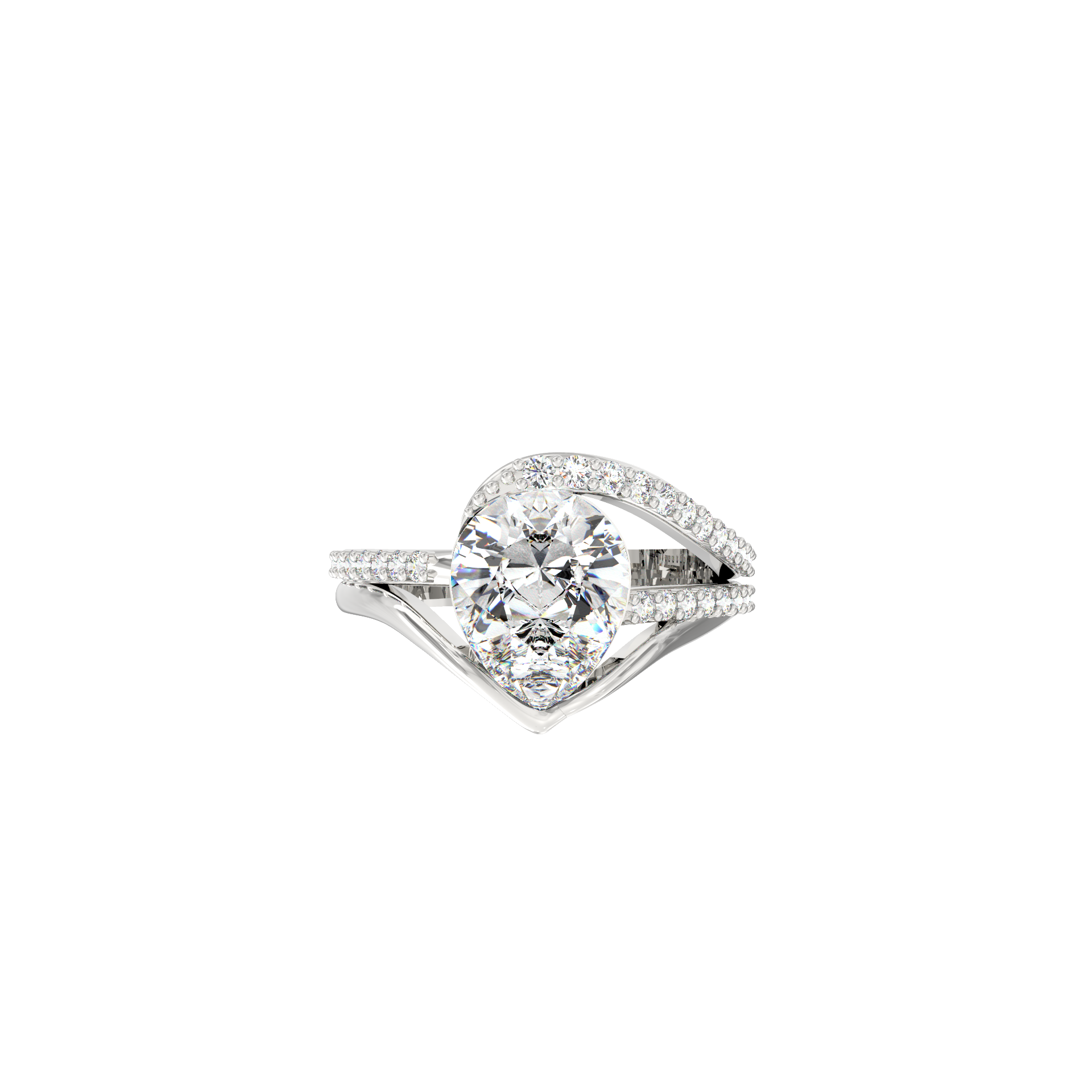 Nayara 2.00 Ct Pear Solitaire Lab-Grown Diamond Ring