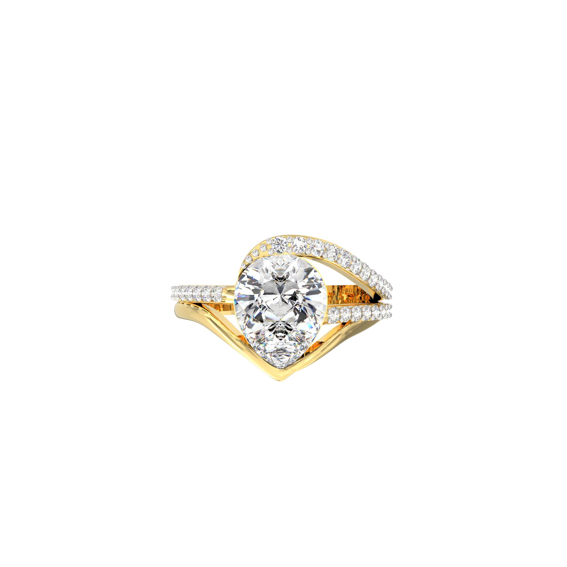 Nayara 2.00 Ct Pear Solitaire Lab-Grown Diamond Ring