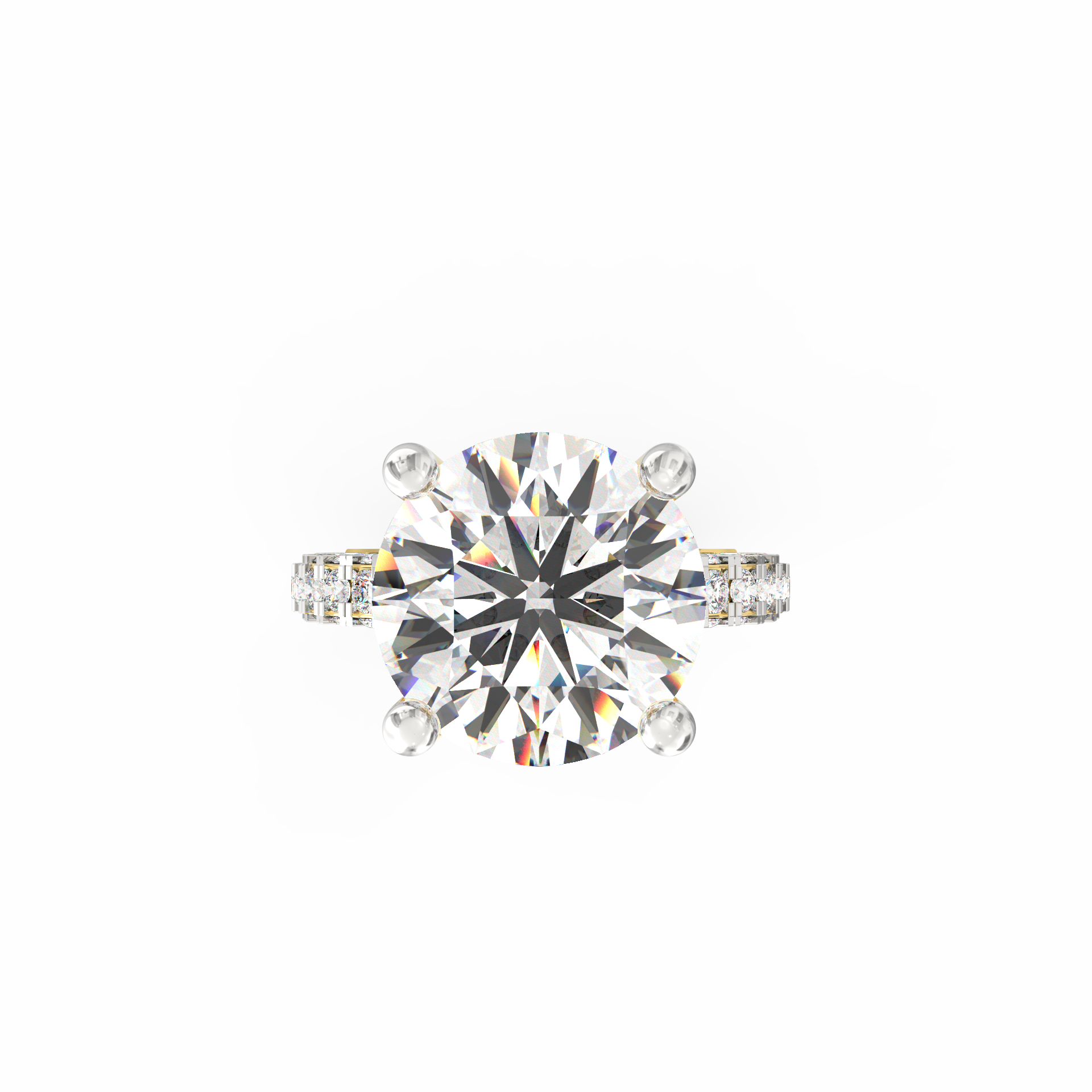 Elara 5.00 Ct Round Solitaire Lab-Grown Diamond Ring