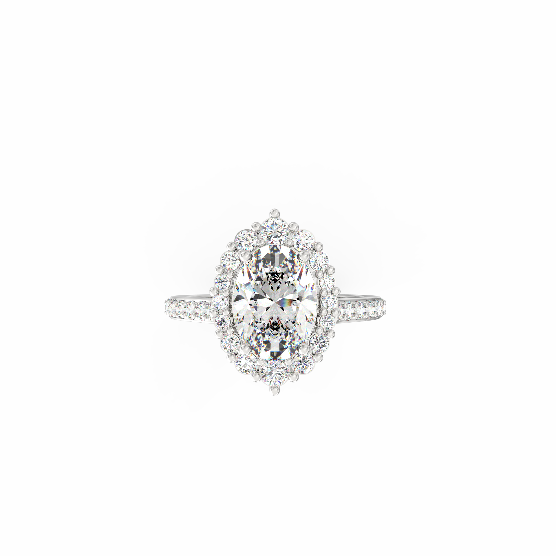 Anvita 1.50 Ct Oval Solitaire Lab-Grown Diamond Ring