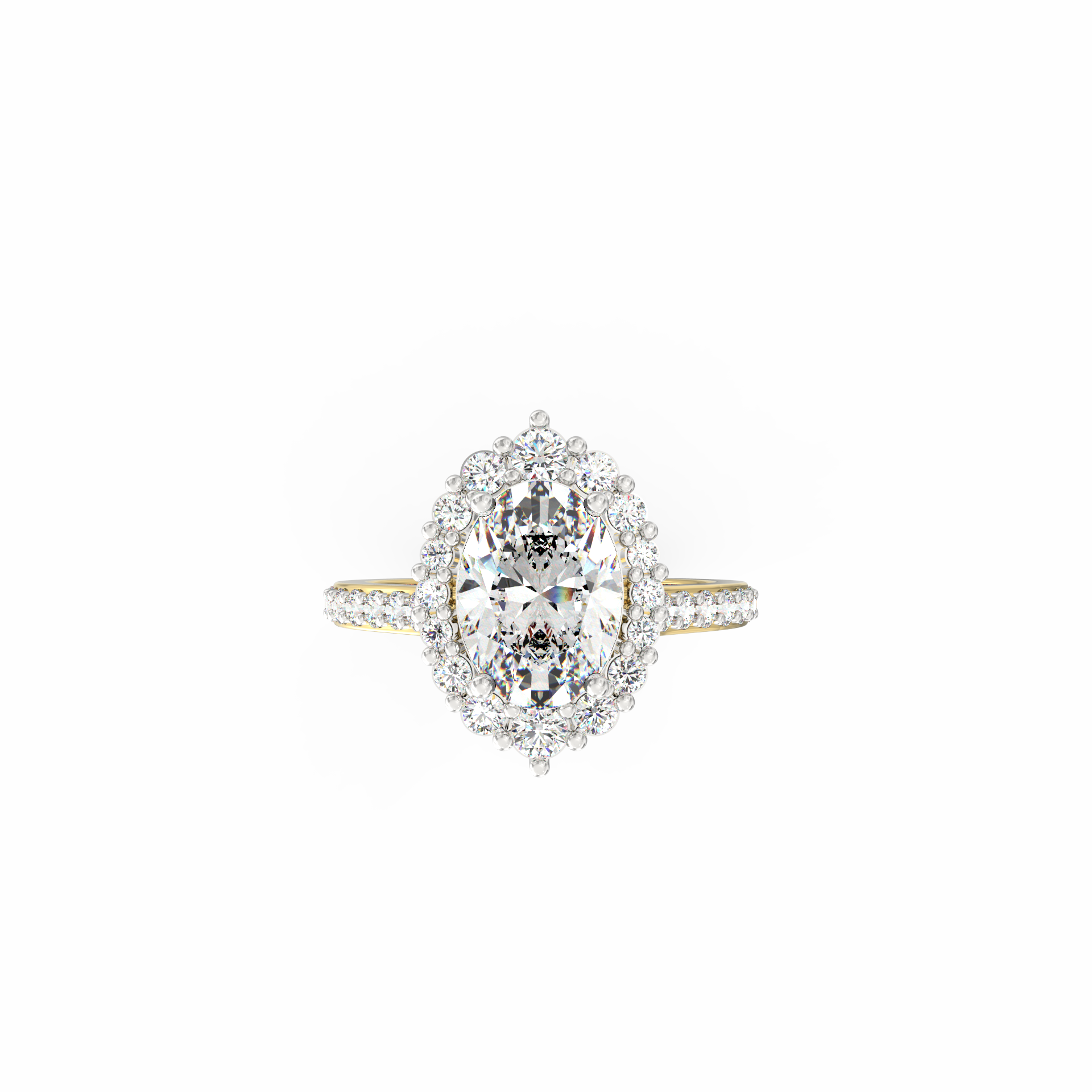 Anvita 1.50 Ct Oval Solitaire Lab-Grown Diamond Ring