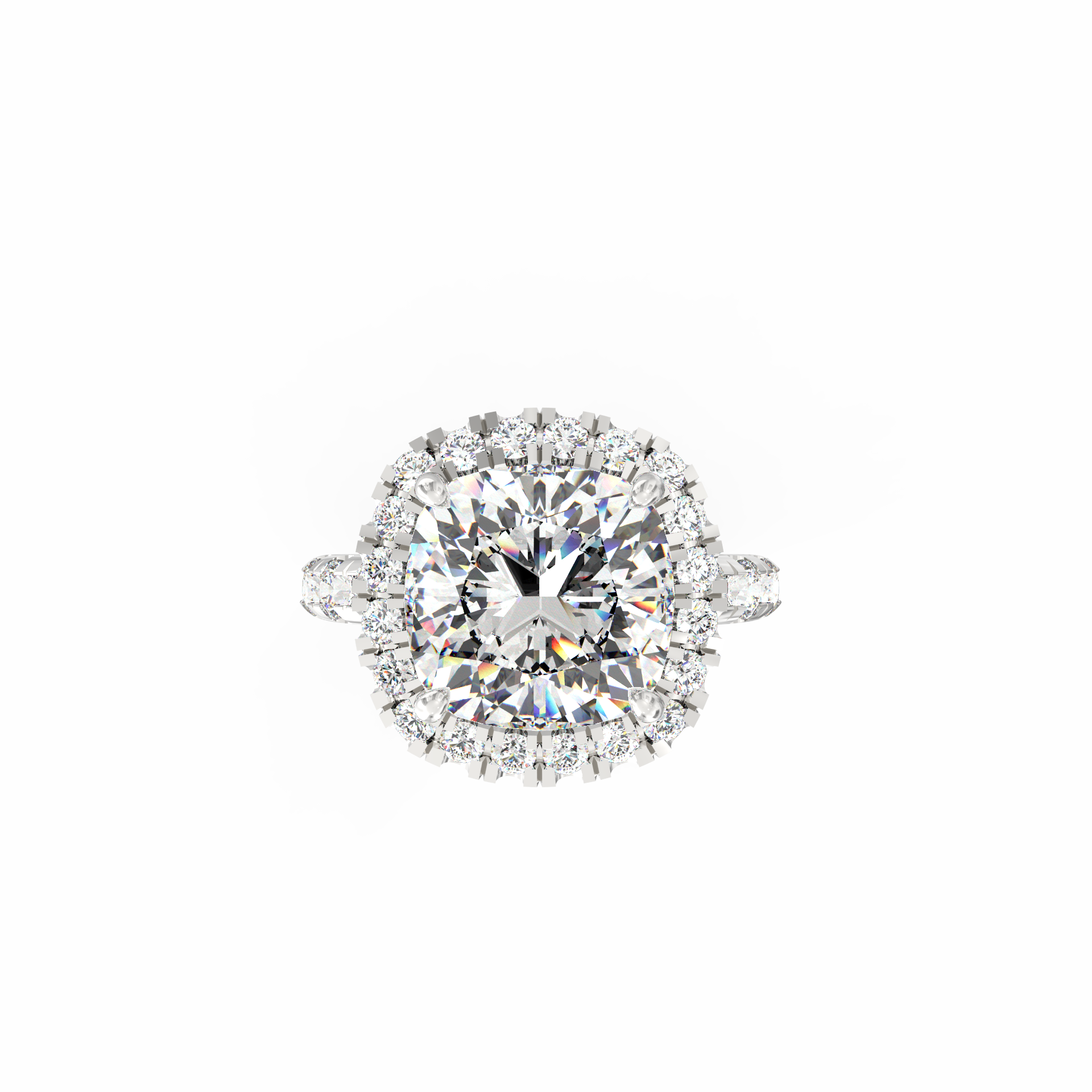 Samriddhi 5.62 Ct Cushion Solitaire Lab-Grown Diamond Ring
